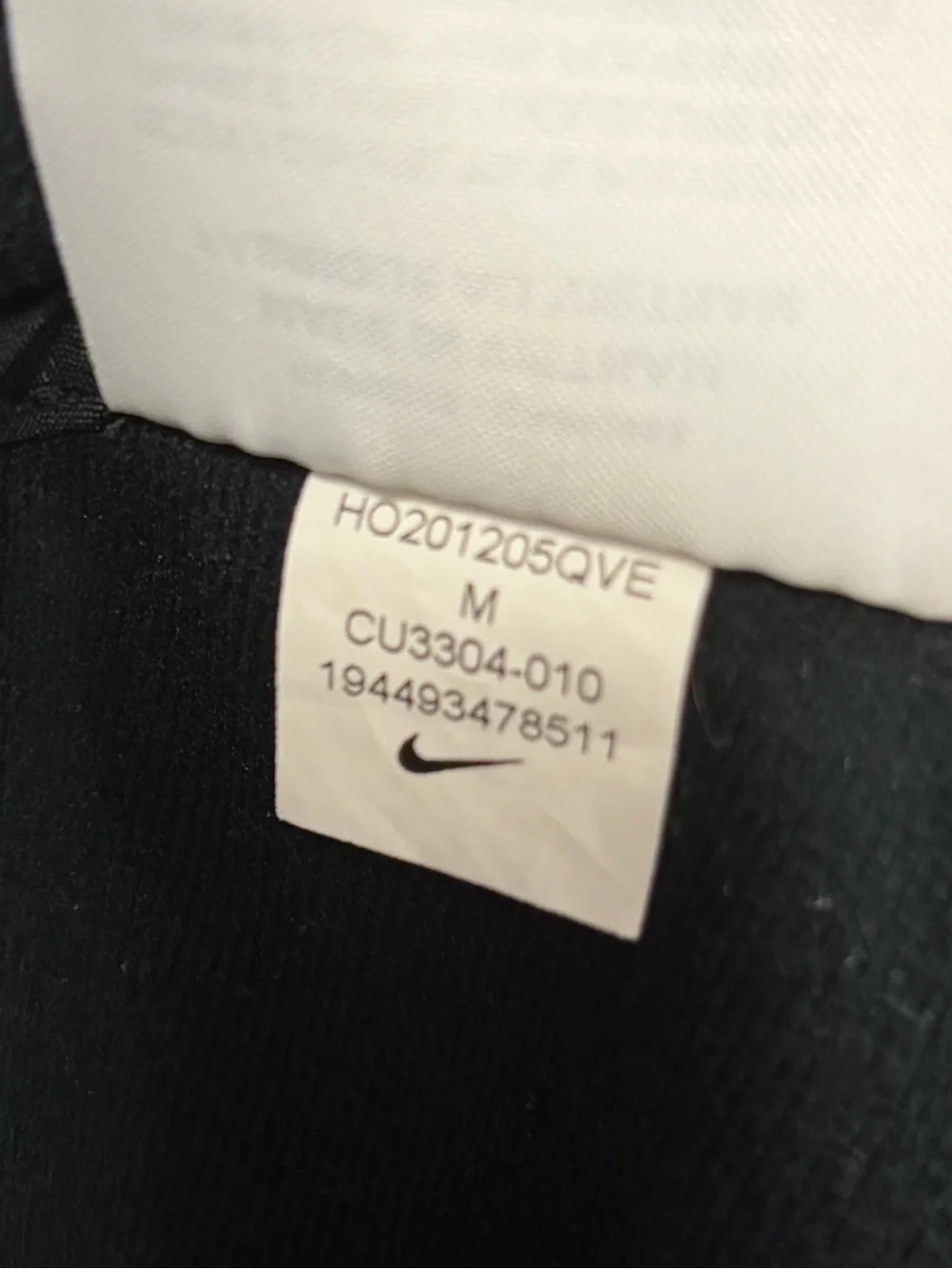 Nike Essential Filled Lightweight Running Athletic Jacket Black Size Medium